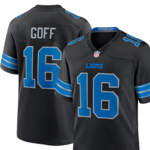 youth jared goff detroit lions nike 2nd alternate game jersey black