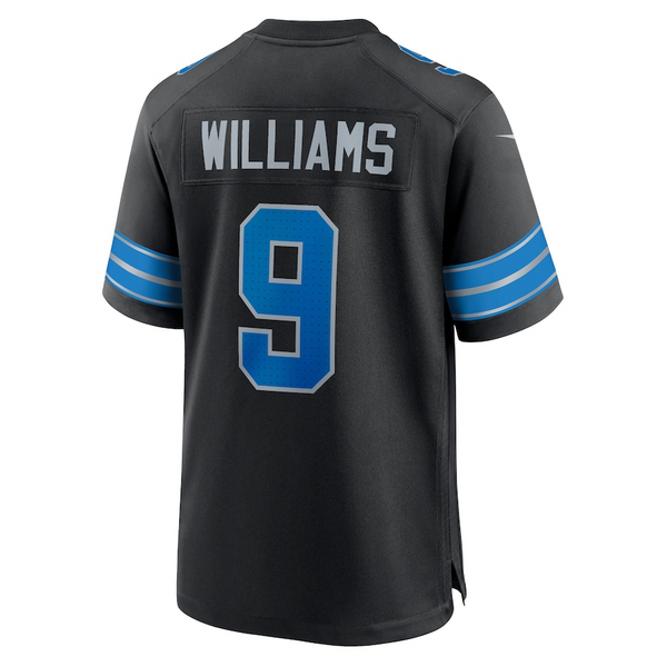 youth nike jameson williams black detroit lions game jersey