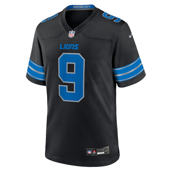 youth nike jameson williams black detroit lions game jersey