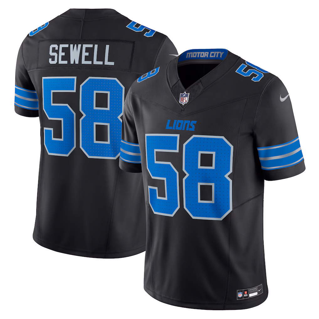 youth nike jameson williams black detroit lions game jersey (copy)